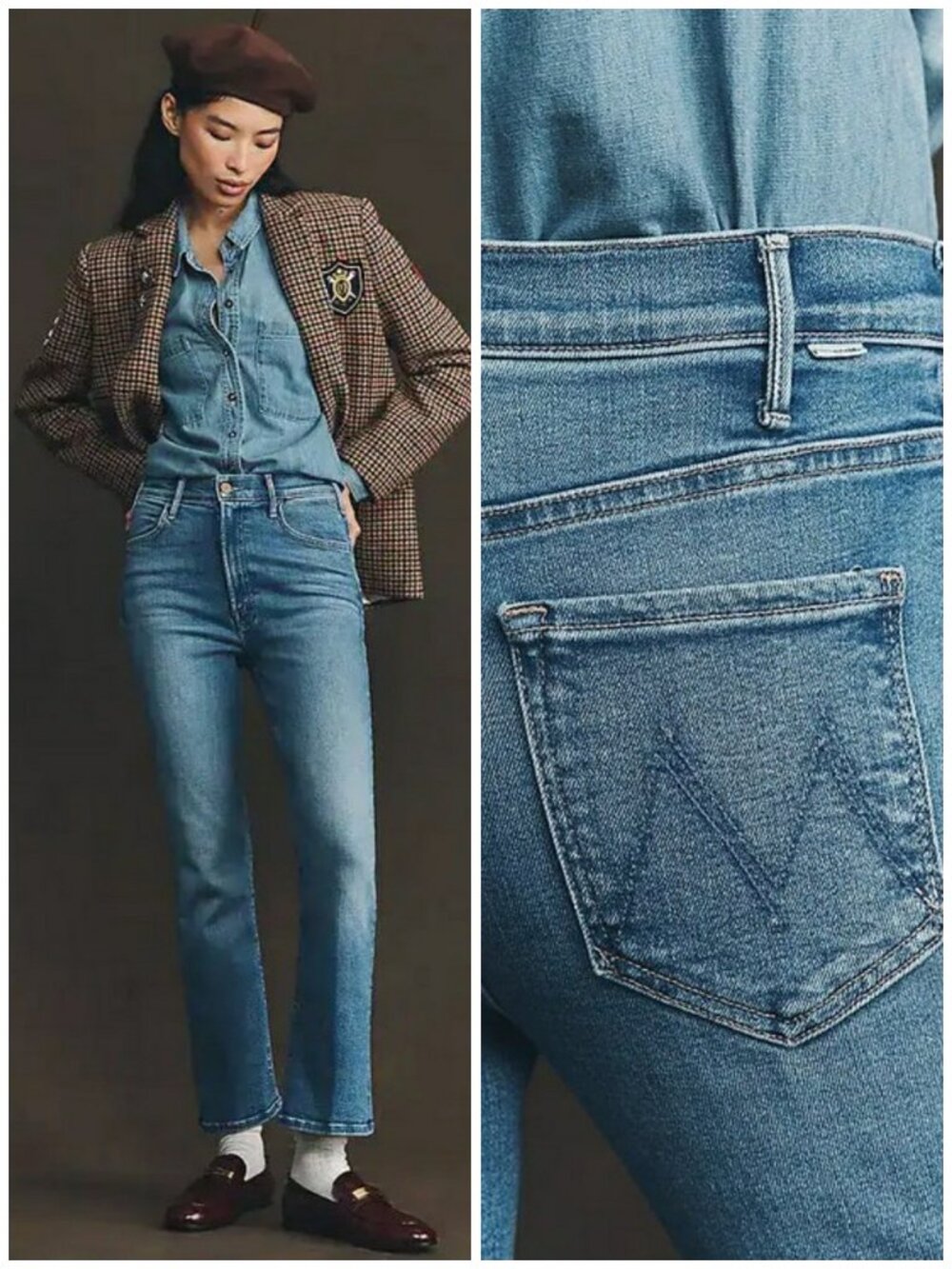 💕MOTHER💕 The Hustler Ankle Jeans ~ Read Between The Lines 28 NWOT